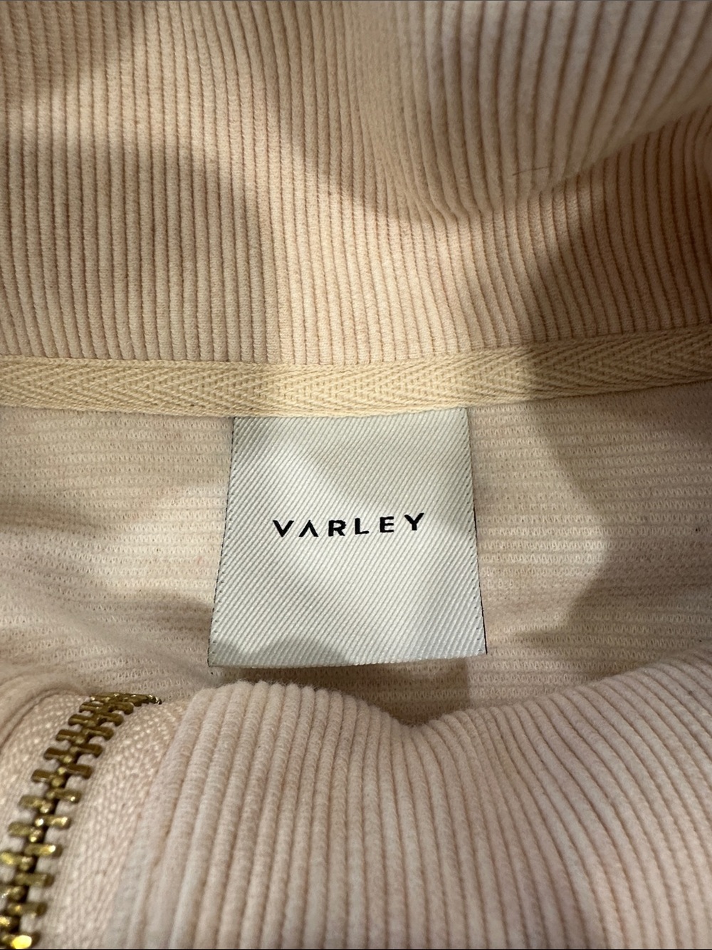 Varley Vine Cream Half-Zip Funnel Neck Pullover - Picture 2 of 6